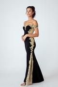 Dress long gold